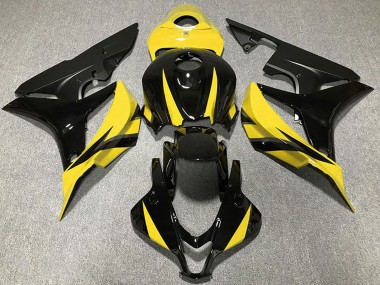 Carénages Moto Honda CBR600RR 2007-2008 - Jaune Noir Brillant Noir Mat