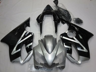 Carénages Moto Honda CBR600 F4i 2004-2007 - Argent Noir Brillant