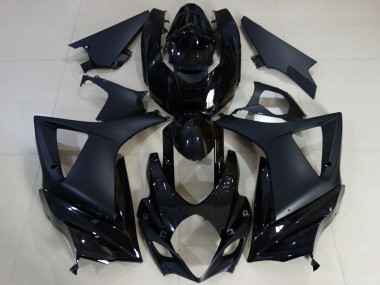 Carénage Moto Suzuki GSXR 1000 2007-2008 - Noir Brillant Noir Mat