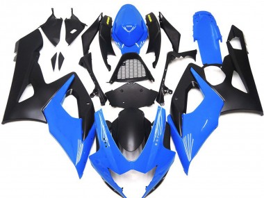 Carénages Moto Suzuki GSXR 1000 2005-2006 - Bleu Noir Mat Jaune