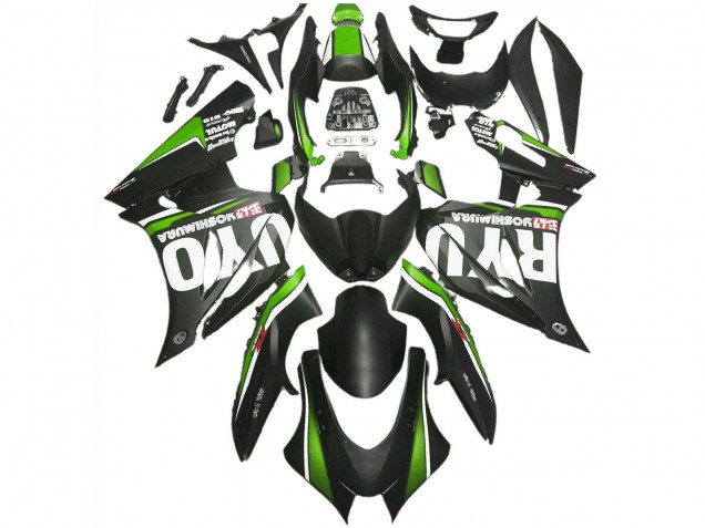Carénages Moto Suzuki GSXR 1000 2017-2024 - Noir Mat Vert