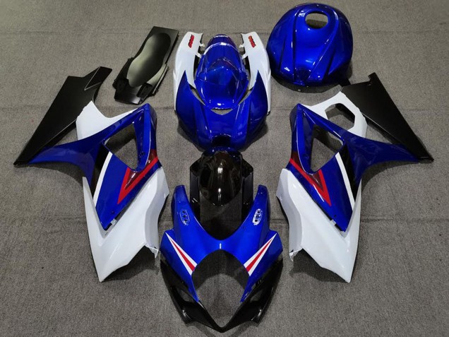 Carénages Moto Suzuki GSXR 1000 2007-2008 - Blanc Bleu Rouge Noir OEM Style