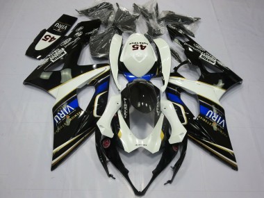 Carénages Moto Suzuki GSXR 1000 2005-2006 - Blanc Bleu Noir Jaune Viru