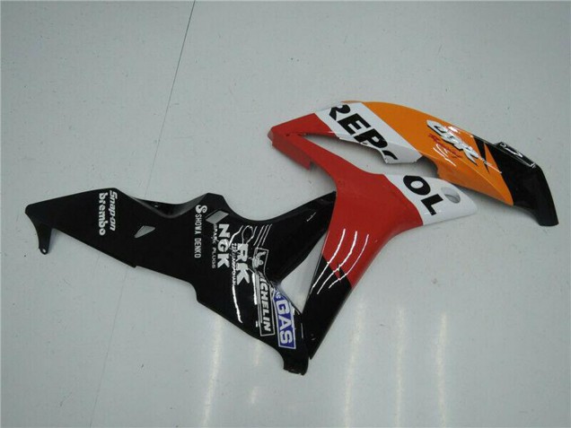 Kits Carénage Moto ABS Honda CBR600RR 2007-2008 - Orange Blanc Rouge Noir Brillant Repsol