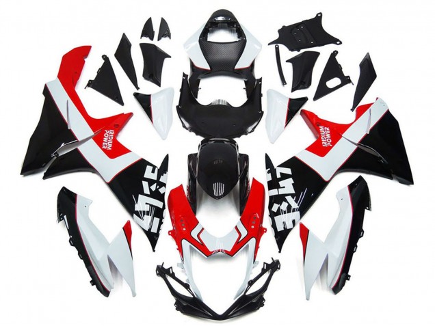 Carénages Moto Suzuki GSXR 600 / GSXR 750 2011-2024 - Blanc Rouge Noir Brillant