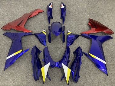 Carénages Moto Suzuki GSXR 600 / GSXR 750 2011-2024 - Bleu Rouge Blanc Jaune