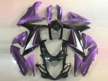 Carénages Moto Suzuki GSXR 600 / GSXR 750 2011-2024 - Violet Noir Brillant