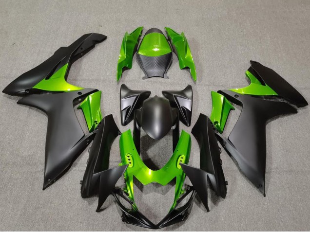 Carénages Moto Suzuki GSXR 600 / GSXR 750 2011-2024 - Vert Noir Mat