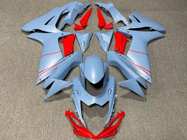 Carénages Moto Suzuki GSXR 600 / GSXR 750 2011-2024 - Sky Bleu Mat Rouge
