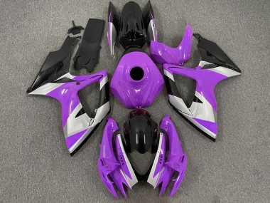 Carénages Moto Suzuki GSXR 600 / GSXR 750 2006-2007 - Violet Argent Noir Brillant