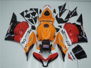 Kits Complet Carénage Moto Honda CBR600RR 2009-2012 - Orange Blanc Rouge Noir Brillant Repsol