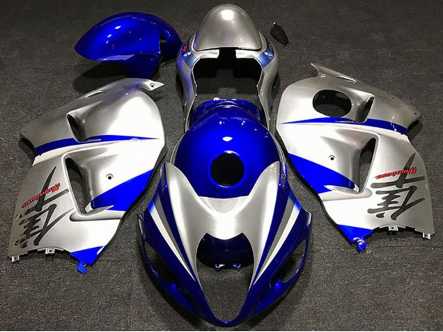 Carénages Moto Suzuki GSXR 1300 1996-2007 - Argent Bleu