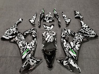 Carénages Moto Kawasaki ZX10R 2008-2010 - Camouflage Vert Décalque