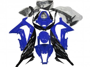 Carénage Moto Kawasaki ZX10R 2011-2015 - Bleu Noir Brillant
