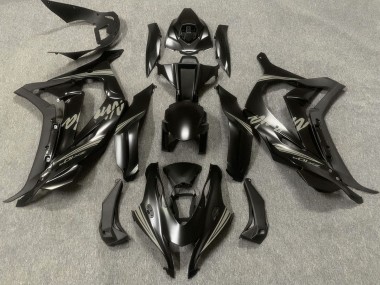 Carénages Moto Kawasaki ZX10R 2016-2020 - Noir Mat Gris Ninja