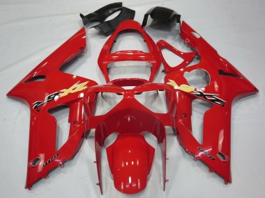 Carénages Moto Kawasaki ZX6R 2003-2004 - Rouge