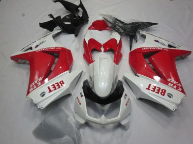 Carénages Moto Kawasaki Ninja 250 2008-2012 - Blanc Rouge Beet
