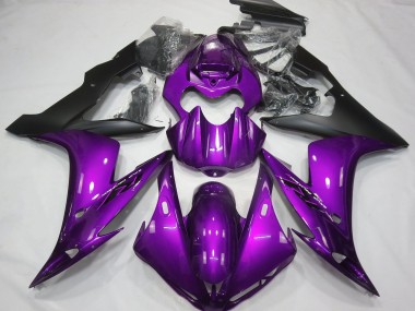 Carénages Moto Yamaha R1 2004-2006 - Violet Noir Mat