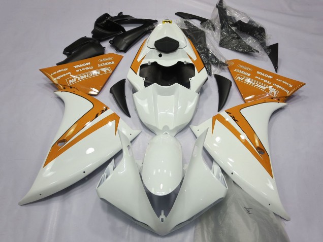 Carénages Moto Yamaha R1 2012-2014 - Blanc Orange