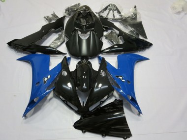 Carénages Moto Yamaha R1 2004-2006 - Noir Brillant Noir Mat Bleu