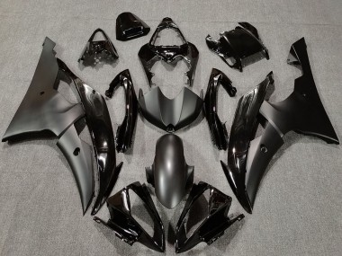 Carénages Moto Yamaha R6 2008-2016 - Noir Brillant Noir Mat