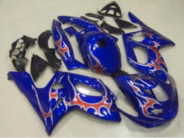 Carénages Moto Yamaha YZF600R Thundercat 1996-2007 - Bleu Rouge