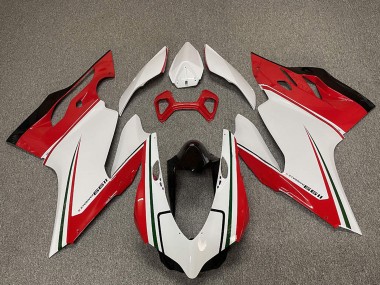 Carénages Moto Ducati 1199 2011-2014 - Blanc Rouge Noir Vert