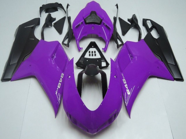 Carénages Moto Ducati 848 2007-2014 - Violet Noir Mat