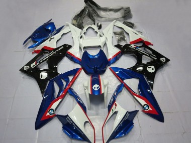 Kits Carénage Moto ABS BMW S1000RR 2009-2014 - Blanc Rouge Bleu Noir Brillant