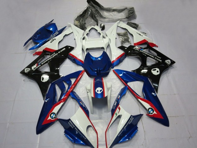 Kits Carénage Moto ABS BMW S1000RR 2009-2014 - Blanc Rouge Bleu Noir Brillant