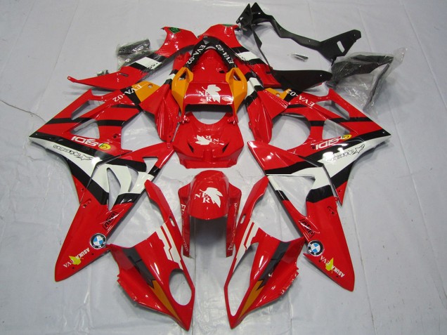 Carénages Moto BMW S1000RR 2017-2018 - Rouge Blanc Noir