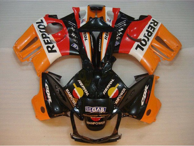 Carénages Moto Honda CBR600 F3 1995-1996 - Orange Blanc Rouge Noir Brillant Repsol