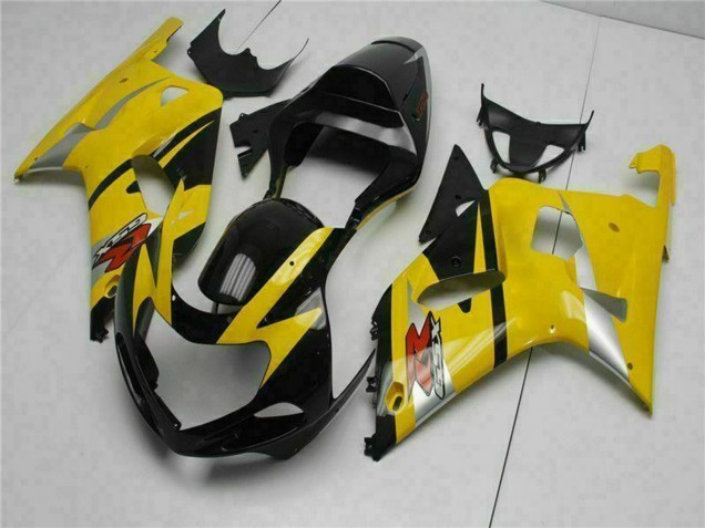 Carénages Moto Suzuki GSXR 600/750 2001-2003 - Jaune Noir