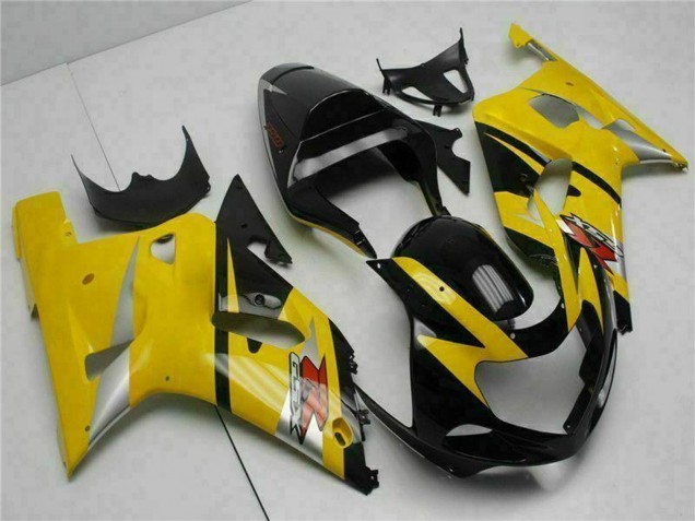 Carénages Moto Suzuki GSXR 600/750 2001-2003 - Jaune Noir