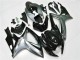 Carénages Moto Suzuki GSXR 600/750 2006-2007 - Argent Noir Brillant
