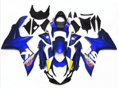 Carénage Moto Suzuki GSXR 600/750 2011-2024 - Bleu Blanc