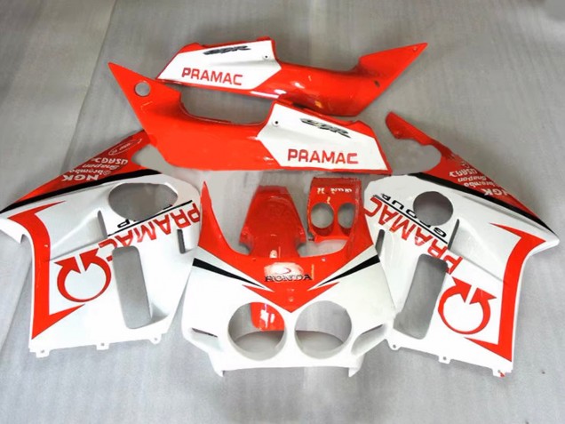 Carénages Moto Honda CBR400RR NC23 1987-1989 - Orange Blanc Pramac