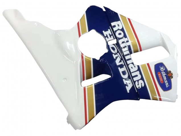 Carénages Moto Honda CBR400RR NC23 1987-1989 - Blanc Jaune Bleu Rothmans