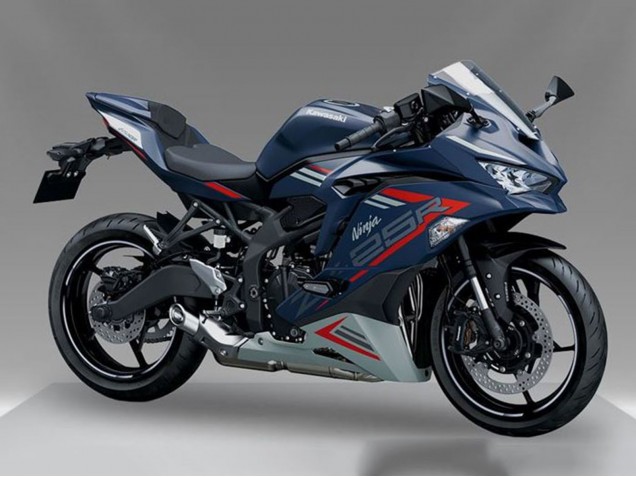 Carénage Moto Kawasaki ZX25R ZX-25R 2019-2025 - Bleu Rouge Gris