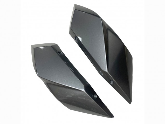 Carénages Moto Kawasaki Ninja H2 2015-2022 - Argent Noir Fibre de Carbone