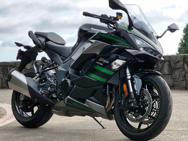 Carénages Moto Kawasaki Z1000SX 2020-2025 - Noir Vert Doubler Ninja