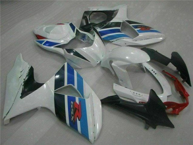 Complet Carénages Moto Suzuki GSXR 1000 2009-2016 - Blanc Bleu Noir
