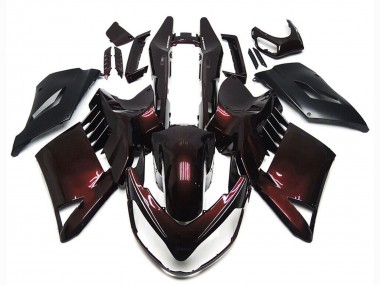 Carénages Moto Kawasaki GTR1400/ZG1400 2007-2009 - Rouge Marron Noir
