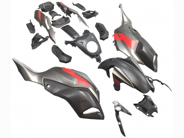 Carénages Moto Yamaha MT07/FZ07 2012-2017 - Gris Rouge