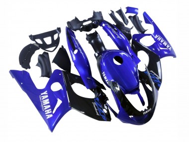 Carénages Moto Yamaha YZF600R Thundercat 1996-2007 - Bleu Noir Brillant