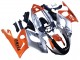 Carénages Moto Yamaha YZF600R Thundercat 1996-2007 - Orange Gris Noir Brillant