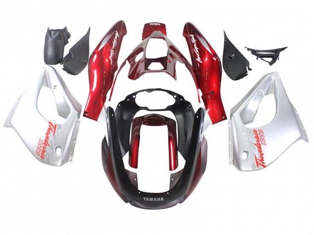Carénages Moto Yamaha YZF 1000R Thundecourses 1997-2007 - Rouge Argent Thundecourses
