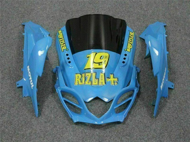 Carénages Moto Suzuki GSXR 1000 2009-2016 - Bleu Jaune Rizla 19 Rouge