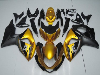 Carénages Moto Suzuki GSXR 1000 2009-2016 - Or Noir Mat