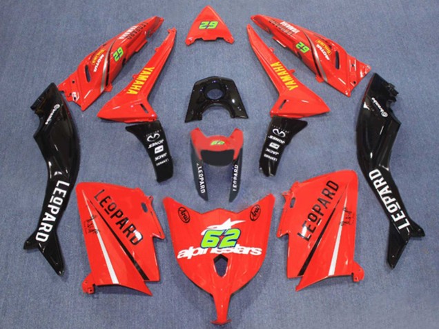 Carénages Moto Yamaha TMAX530 2012-2014 - Rouge Noir 62